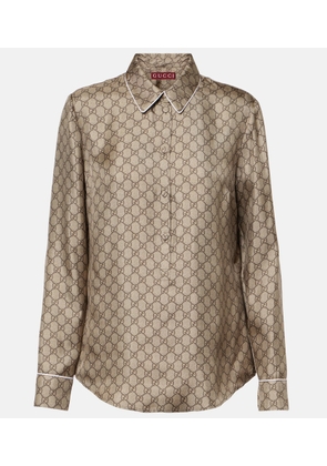 Gucci GG silk twill shirt