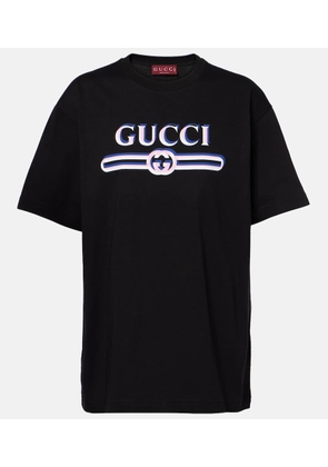 Gucci Printed cotton jersey T-shirt