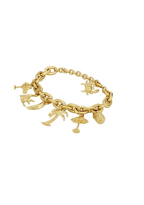 Chloe Charm Bracelet in Vintage Gold - Metallic Gold. Size all.