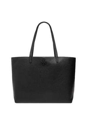 Tory Burch Black McGraw Pebbled Leather Tote Bag