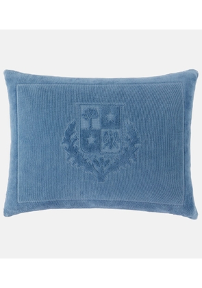 Loro Piana Crest cotton terry beach pillow