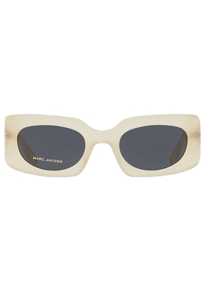 Marc Jacobs Grey Rectangular Ladies Sunglasses MJ 1075/S 040G/IR 50