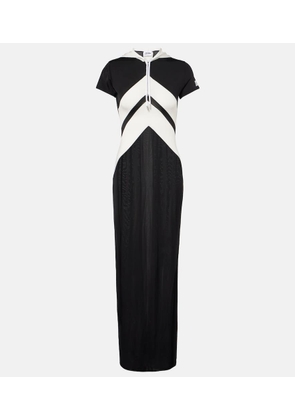 Jean Paul Gaultier Paneled jersey maxi dress
