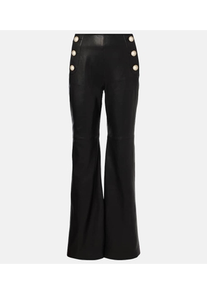 Dorothee Schumacher Sleek Statement leather flared pants