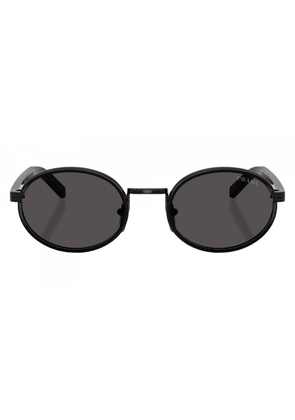 Prada Dark Grey Oval Ladies Sunglasses PR B56S AAV08Z 52