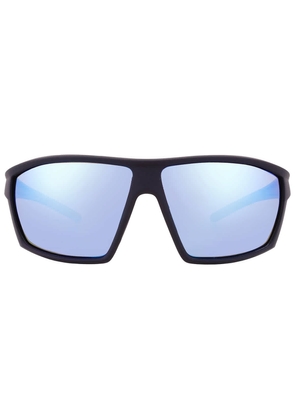 Body Glove BG 25 418 Polarized Blue Mirror Wrap Unisex Sunglasses 10270154.CGR BLKGRN
