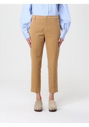 Pants DONDUP Woman color Camel