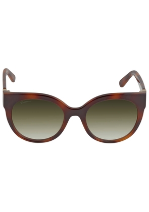 Salvatore Ferragamo Green Cat Eye Ladies Sunglasses SF1031S 214 53