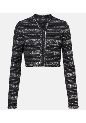 Giambattista Valli Cropped lame jacket