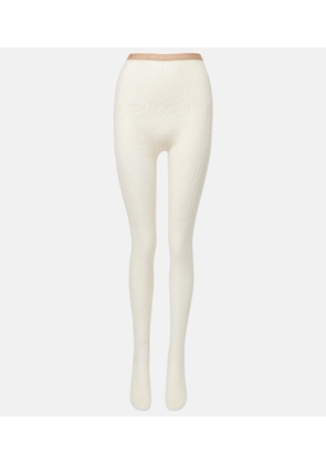 Valentino Logo wool-blend tights