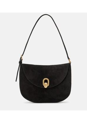 Savette Tondo Small suede shoulder bag