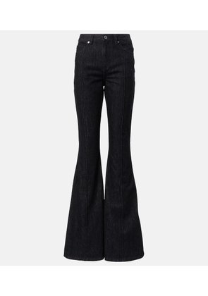 Self-Portrait High-rise flared jeans