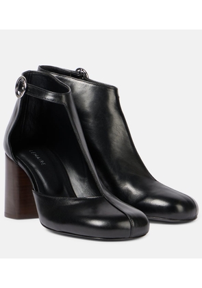 Lemaire Cutout leather ankle boots