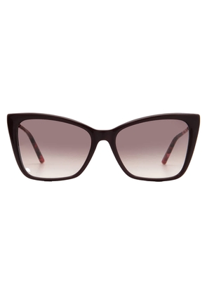 Carolina Herrera Brown Shaded Cat Eye Ladies Sunglasses HER 0180/S 06K3/HA 57