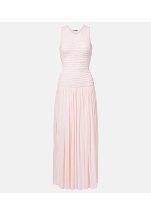 Jil Sander Shirred maxi dress