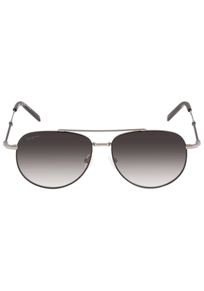 Salvatore Ferragamo Grey Pilot Unisex Sunglasses SF226S 086 58
