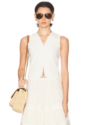 Alexis Torre Vest in Alabaster - Ivory. Size L (also in XS, S).