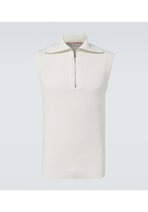 Brunello Cucinelli Half-zip cotton vest