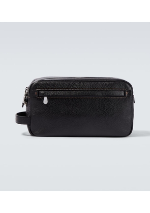 Brunello Cucinelli Leather toiletry bag
