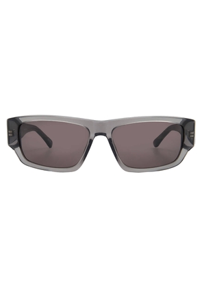 Balenciaga Grey Rectangular Mens Sunglasses BB0366S 004 58