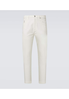 Brunello Cucinelli High-rise slim jeans