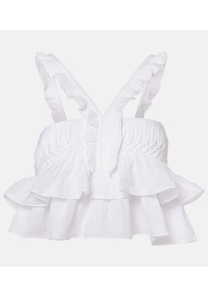 Marant Etoile Daliana ruffled cotton-blend top