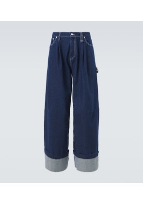 Simone Rocha Embellished wide-leg jeans