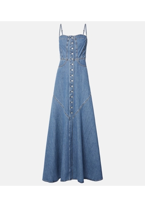 AG Jeans Seville denim maxi dress