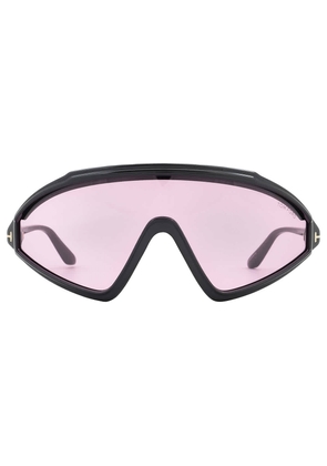 Tom Ford Lorna Violet Shield Ladies Sunglasses FT1121 01Y 00