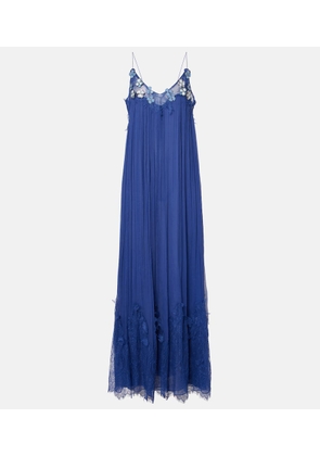 Costarellos Kenda embellished chiffon maxi dress