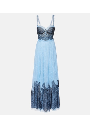 Costarellos Gallie chantilly lace gown