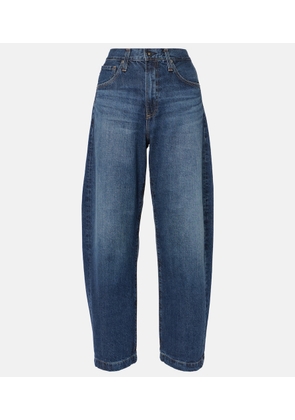 AG Jeans High-rise barrel-leg jeans