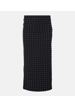 Sportmax Nome crystal-embellished midi skirt