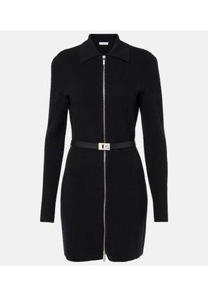 Ferragamo Zip-up belted shirt dress