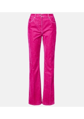 Ferragamo Cotton-blend drill straight pants