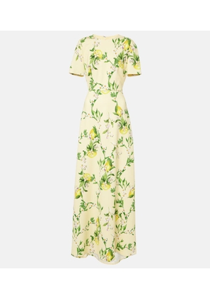 Monique Lhuillier Floral maxi dress