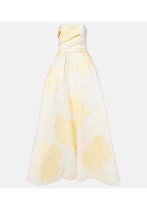 Monique Lhuillier First Delivery strapless gown
