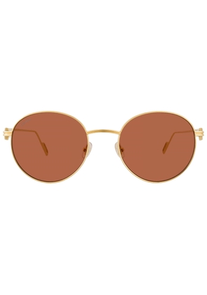 Cartier C de Cartier Red Round Ladies Sunglasses CT0249S 003 53