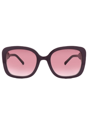 Marc Jacobs Pink Gradient Square Ladies Sunglasses MARC 625/S 0LHF/3X 54