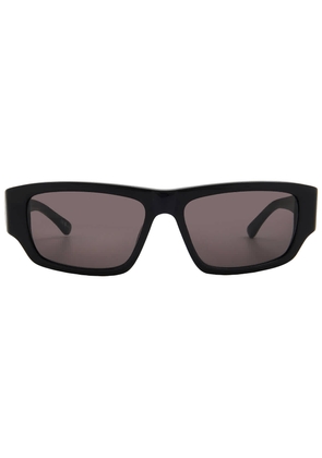 Balenciaga Grey Rectangular Mens Sunglasses BB0366S 001 58