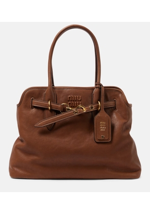 Miu Miu Aventure Medium leather tote bag