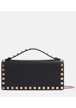 Valentino Garavani Rockstud leather wallet on chain