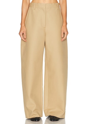 Acne Studios Pommy Satin Pant in Beige - Beige. Size 40 (also in 42).