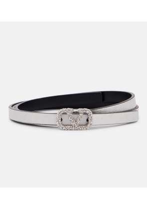 Valentino Garavani VLogo Signature reversible leather belt