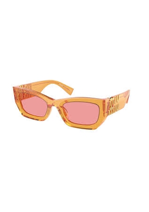 Miu Miu Pink Cat Eye Ladies Sunglasses MU 09WS 12T1D0 53