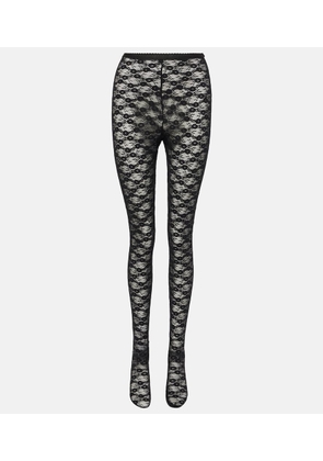 Self-Portrait x Christopher Kane floral lace tights