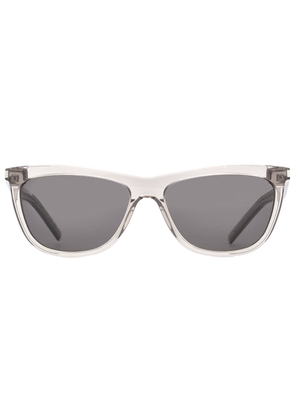 Saint Laurent Grey Cat Eye Ladies Sunglasses SL 515 006 58