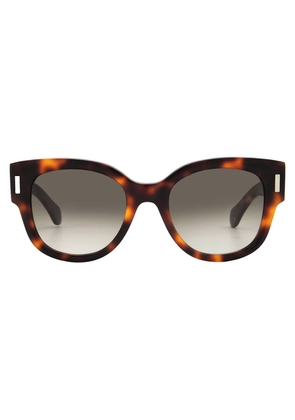 Ferragamo Brown Gradient Oval Ladies Sunglasses SF2007S 240 51