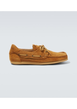 Jacquemus Batto croc-effect suede boat shoes