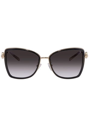 Michael Kors Corsica Grey Gradient Butterfly Ladies Sunglasses MK1067B 10148G 55